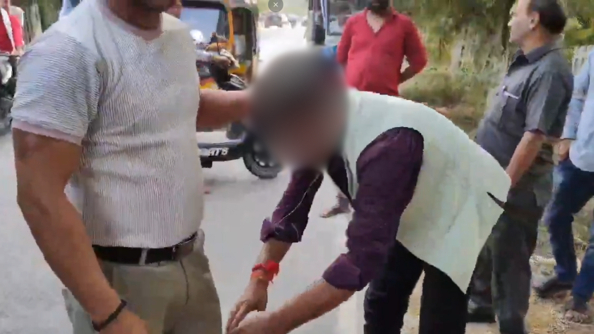 Mathura: Journalist Forced to Bow to Gangster, Sparking Outcry Over Police Inaction